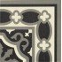 Carreau d'angle Florentine Black 20x20