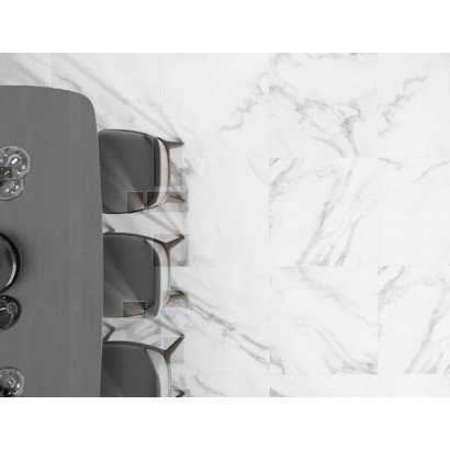 Calacata Brillant bords rectifiés 60x60 (carton de 1,44 m²)