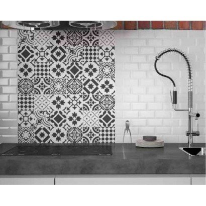 Carrelage Metro 7,5x15 blanc