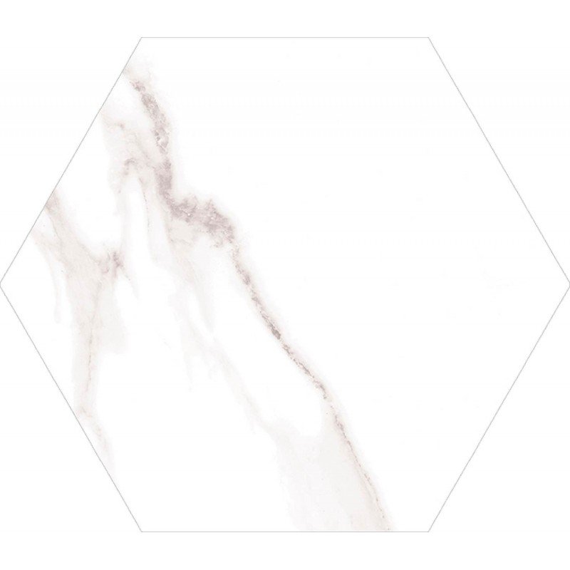 Dortmund 22,5x25,9 – Carrelage effet marbre blanc (carton de 0,88 m²)