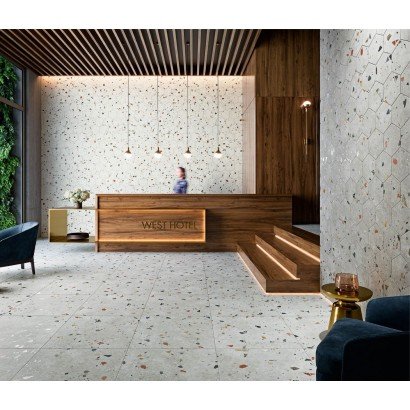 Sonar Silver hexagonal 22x25 (carton de 1,04 m²)