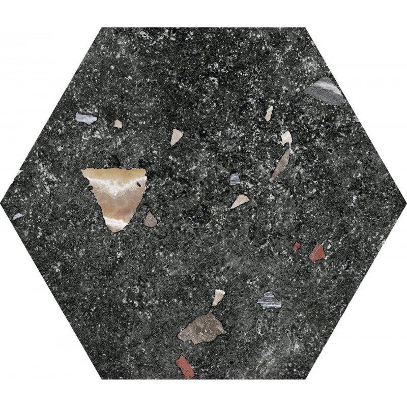 Sonar Dark hexagonal 22x25 (carton de 1,04 m²)