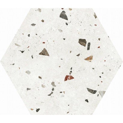 Sonar White hexagonal 22x25 (carton de 1,04 m²)