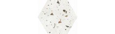 Sonar White hexagonal 22x25 (carton de 1,04 m²)