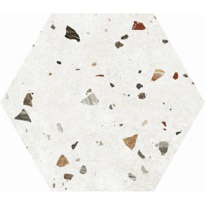 Sonar White hexagonal 22x25 (carton de 1,04 m²)