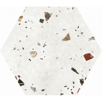 Sonar White hexagonal 22x25 (carton de 1,04 m²)