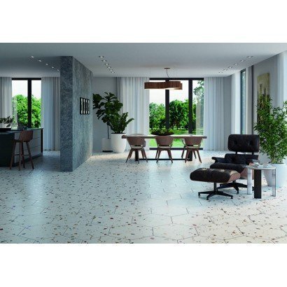 Sonar White hexagonal 22x25 (carton de 1,04 m²)