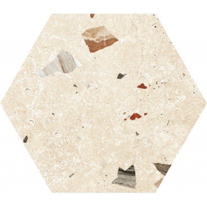 Sonar Marfil hexagonal 22x25 (carton de 1,04 m²)