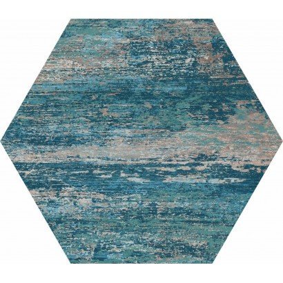 Série Cassis Hexagonal Blue 22x25 (carton de 1,04 m2)