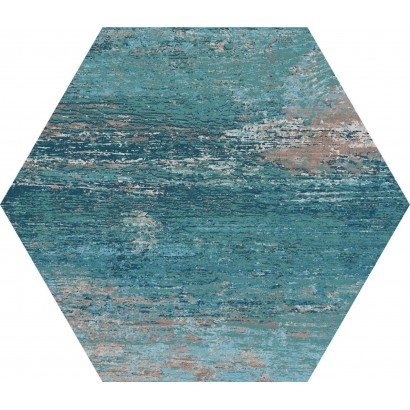 Série Cassis Hexagonal Blue 22x25 (carton de 1,04 m2)