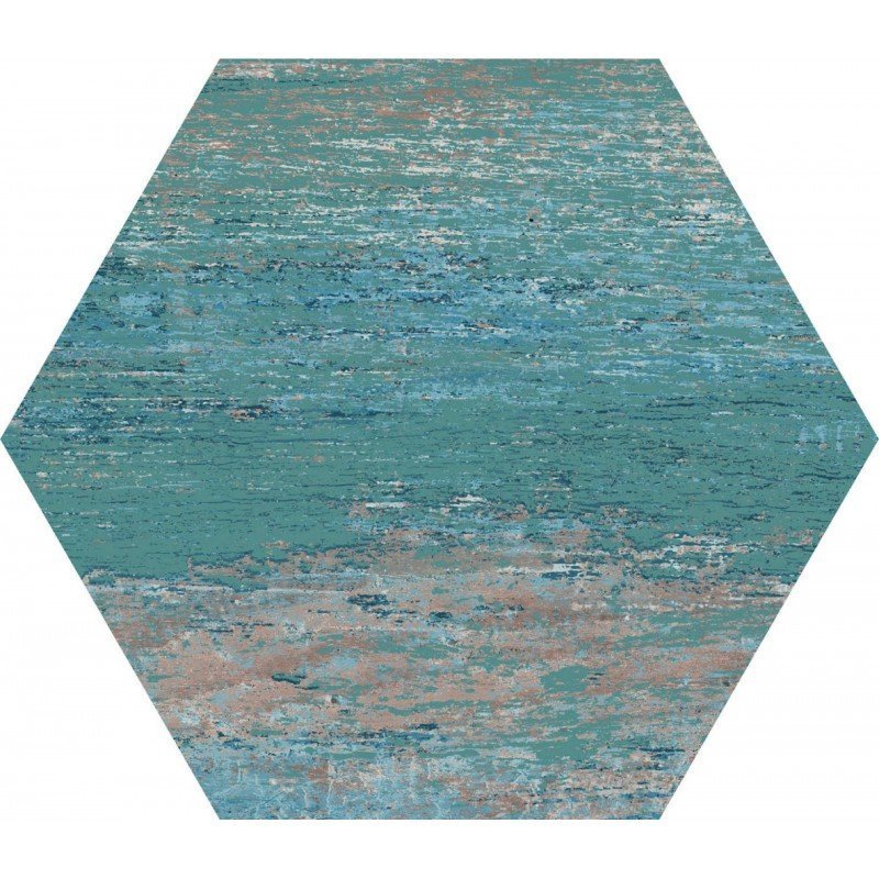 Série Cassis Hexagonal Blue 22x25 (carton de 1,04 m2)