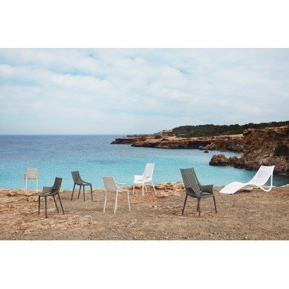Chaise à bras Vondom Ibiza 57x51x81 - Noir - Lot de 4 unités