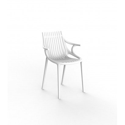 Chaise à bras Vondom Ibiza 57x51x81 - Blanc - Lot de 4 unités