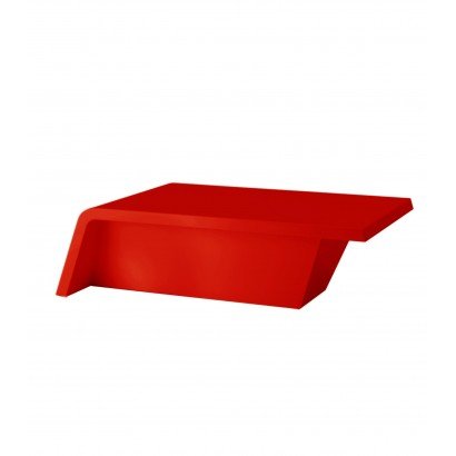 Table basse Vondom Rest 106x56x30 - Rouge - Produit écoresponsable