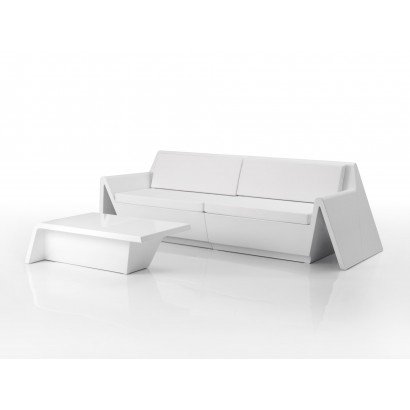 Table basse Vondom Rest 106x56x30 - Blanc - Produit écoresponsable