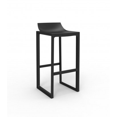 Tabouret Vondom Wall Street 42x42x86 - Noir - Lot de 2 unités