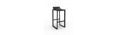 Tabouret Vondom Wall Street 42x42x86 - Noir - Lot de 2 unités