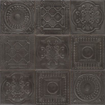 Série Metal Tiles Silver 20x20 (carton de 1 m2)