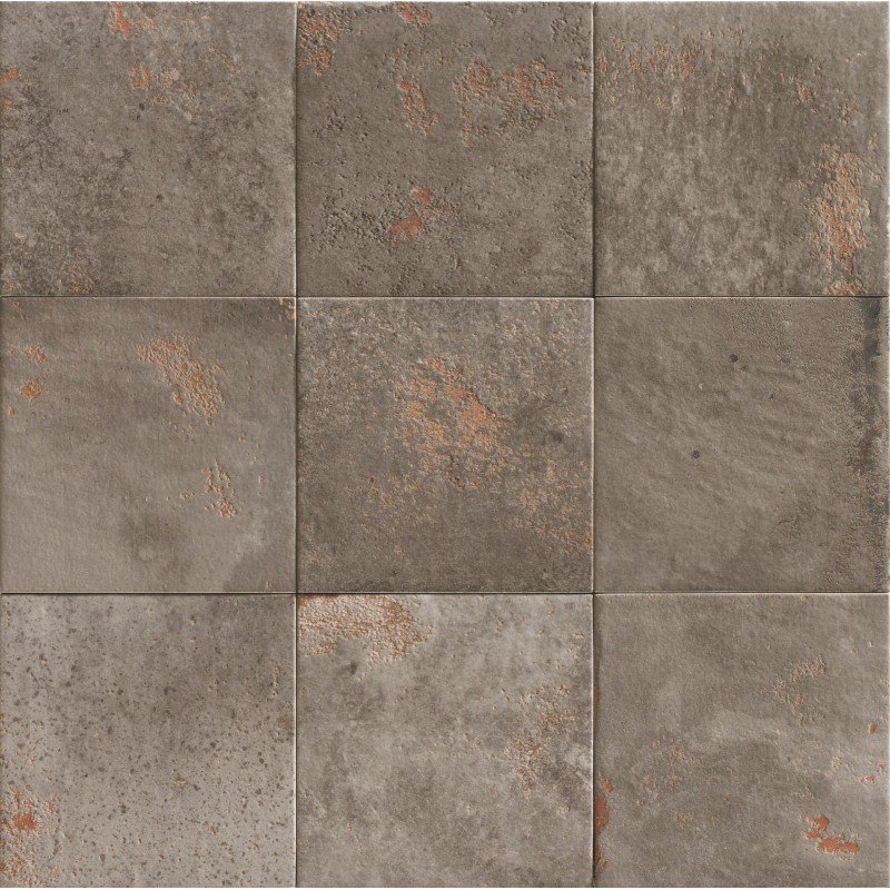 Carrelage aspect vielli brillant Meraki Grey 20x20