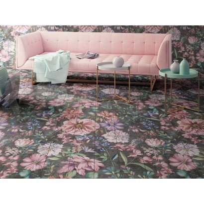 Fresque Garden 20x20 - Carrelage décoratif (ensemble de 1,44 m²)