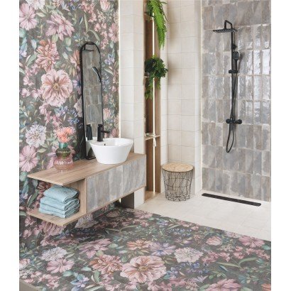 Fresque Garden 20x20 - Carrelage décoratif (ensemble de 1,44 m²)