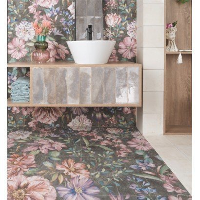 Fresque Garden 20x20 - Carrelage décoratif (ensemble de 1,44 m²)