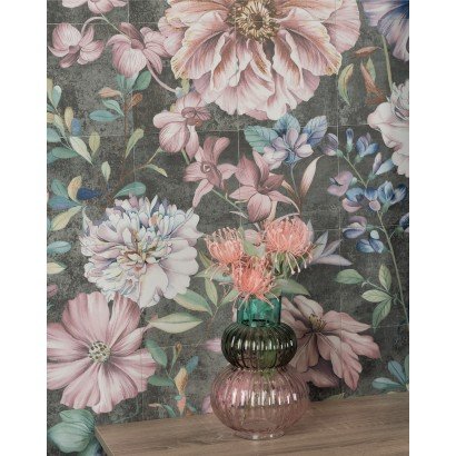 Fresque Garden 20x20 - Carrelage décoratif (ensemble de 1,44 m²)