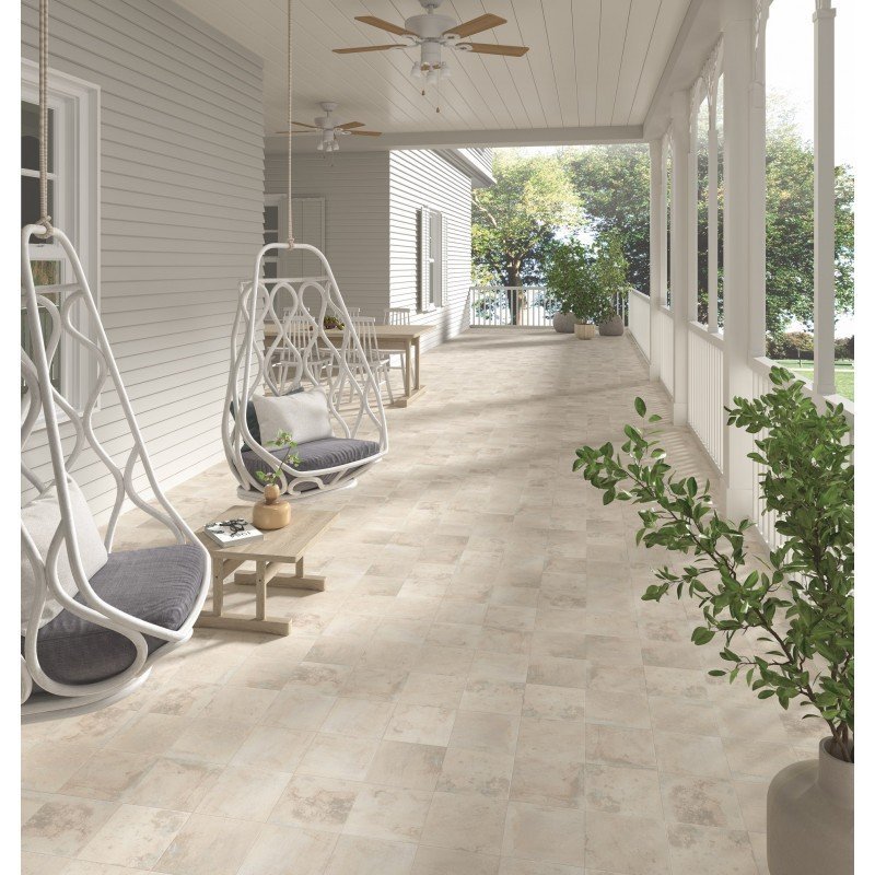 Carrelage style carreaux de ciment Land White 20x20