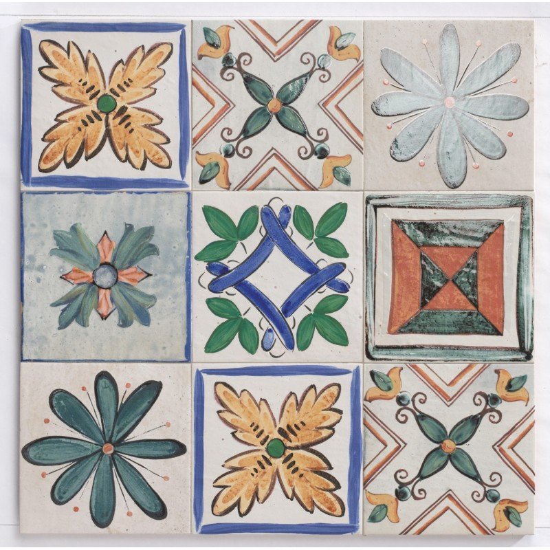 Portocervo 20x20 - Carrelage style carreaux de ciment (carton de 1 m2)