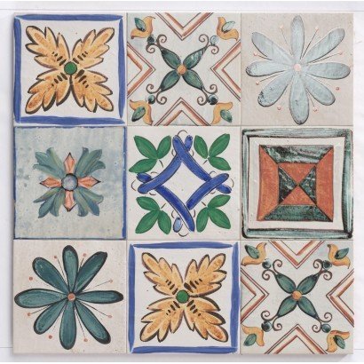 Portocervo 20x20 - Carrelage style carreaux de ciment (carton de 1 m2)