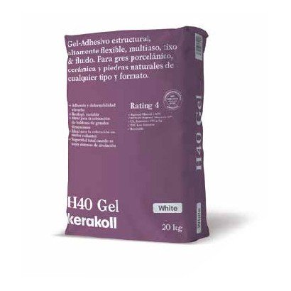 Sac de colle Kerakoll H40 Gel blanc C2TES1 20 kilos