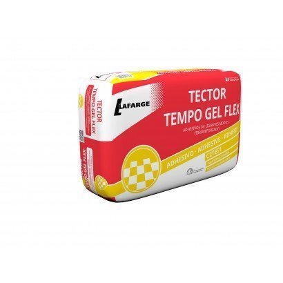 Sac de colle Lafarge Tector Tempo Gel Flex blanc C2TES1 25 kilos