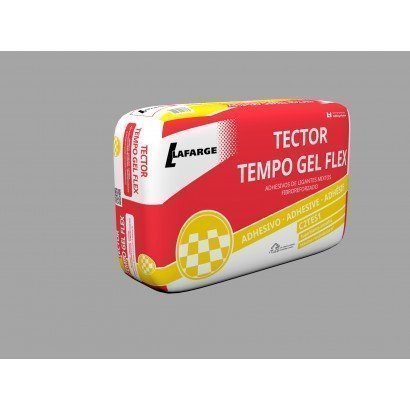 Sac de colle Lafarge Tector Tempo Gel Flex gris C2TES1 25 kilos