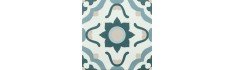 Infusion Nazare 20x20 - Carrelage décoratif vert, beige et bleu (carton de 1 m2)