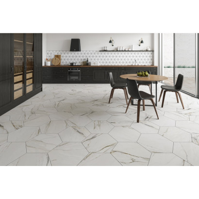 Thassos gold 56x48,5 hex (carton de 1,20 m²)