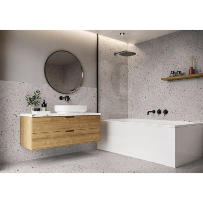 Confeti grey 56x48,5 hex (carton de 1,20 m²)