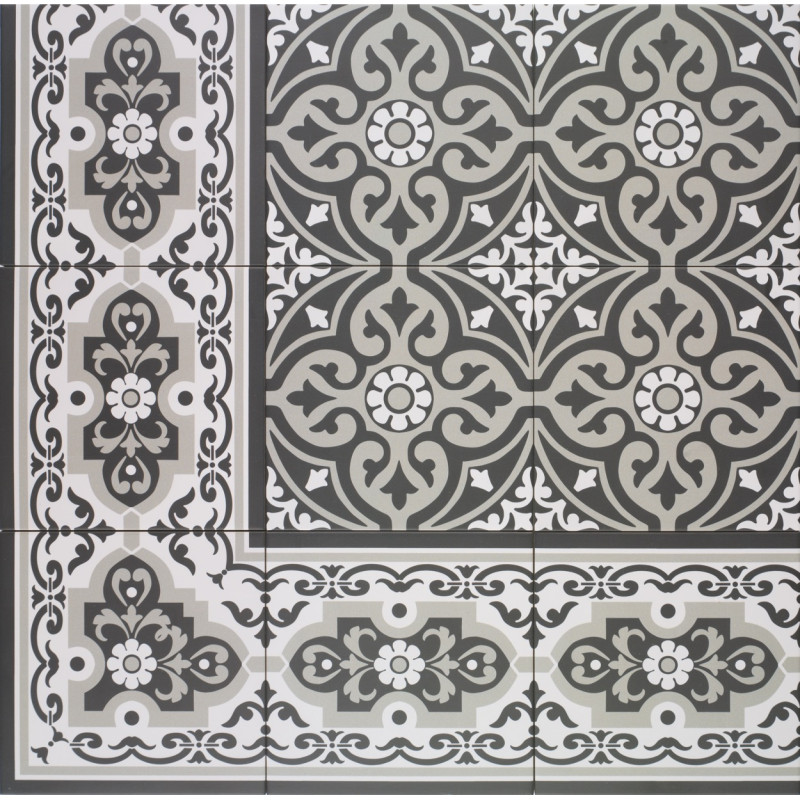 Centro Normandy black 20x20 (carton de 1 m²)