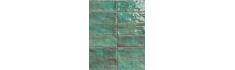 Positano Smeraldo 6,5x20 - Carrelage vert émeraude brillant pour mur effet artisanal (carton de 0,5 m²)