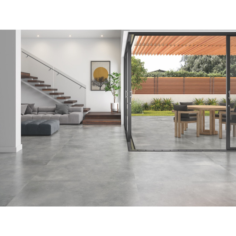 Energy Gris 60x120 - Carrelage effet béton (carton de 1,44 m2)