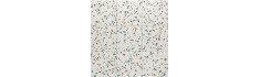 Dots 20x20 – Carrelage blanc multicolore style terrazzo (carton de 1 m²)
