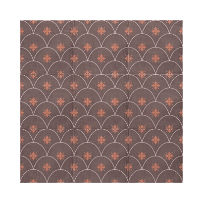 Glamour Brown 20x20 - Carrelage style carreaux de ciment (carton de 1 m²)
