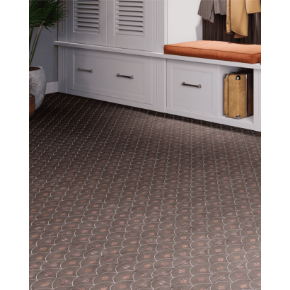 Glamour Brown 20x20 - Carrelage style carreaux de ciment (carton de 1 m²)