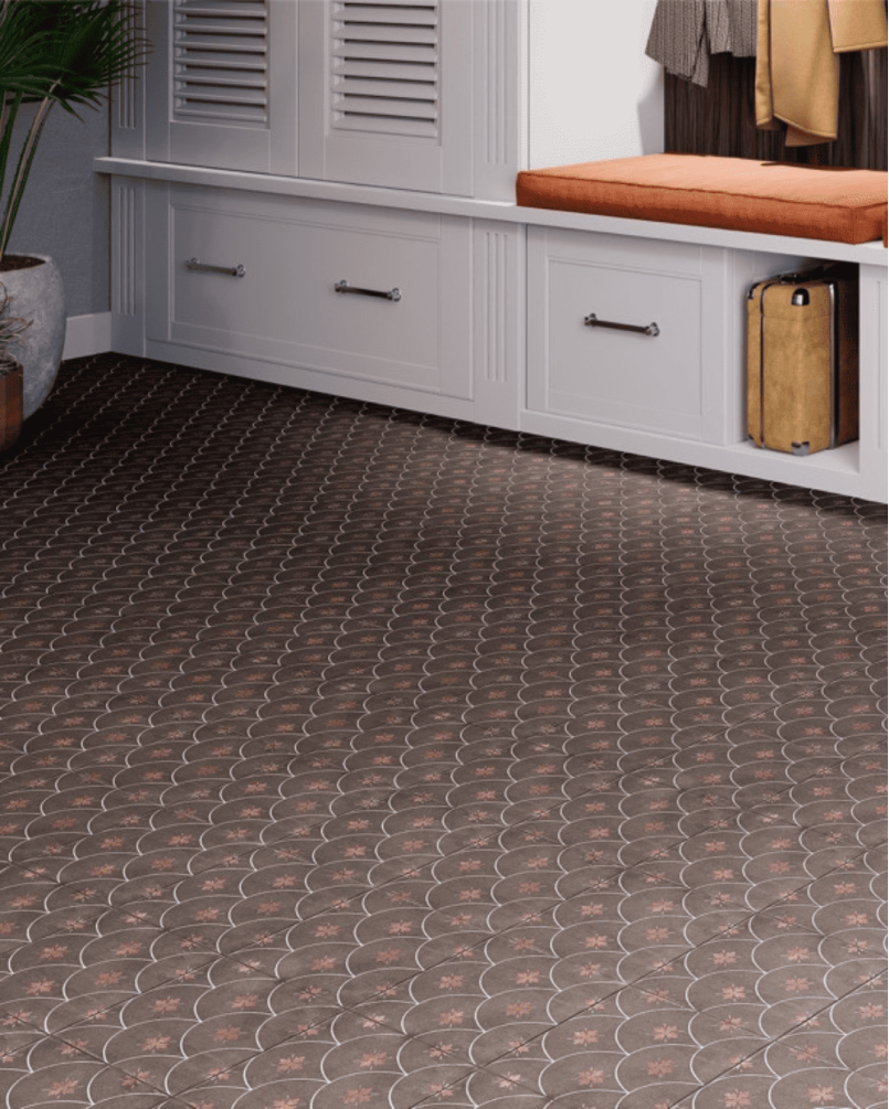 Glamour Brown 20x20 - Carrelage style carreaux de ciment (carton de 1 m²)