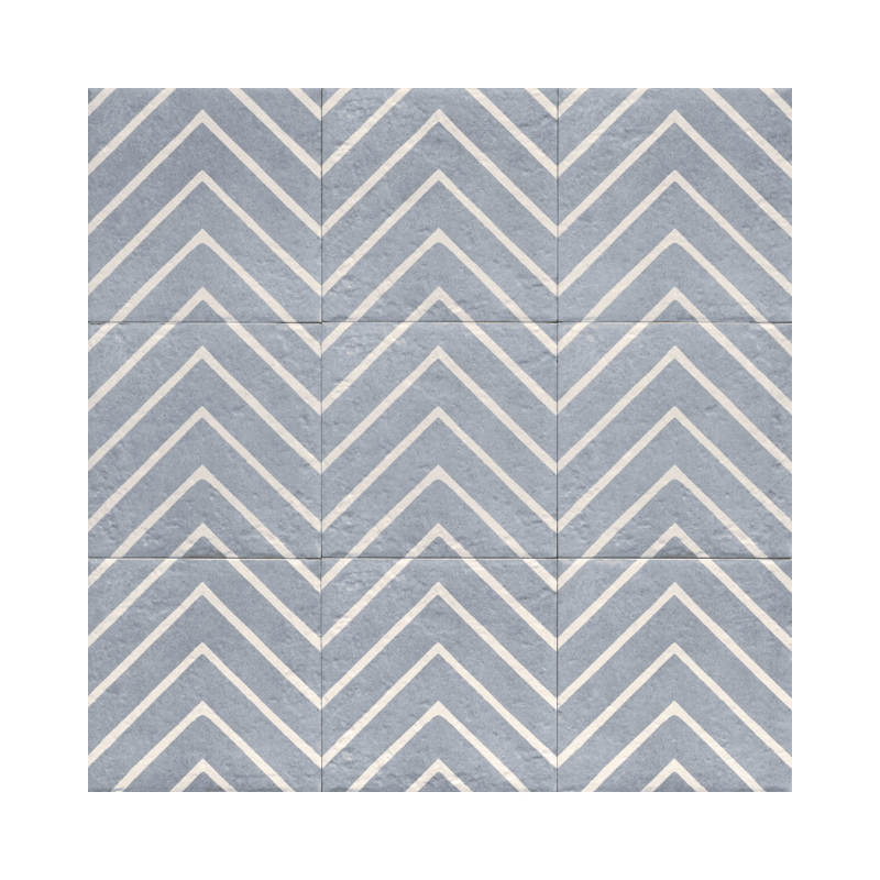 Decor Blue One 20x20 - Carrelage effet pierre (carton de 1 m2)