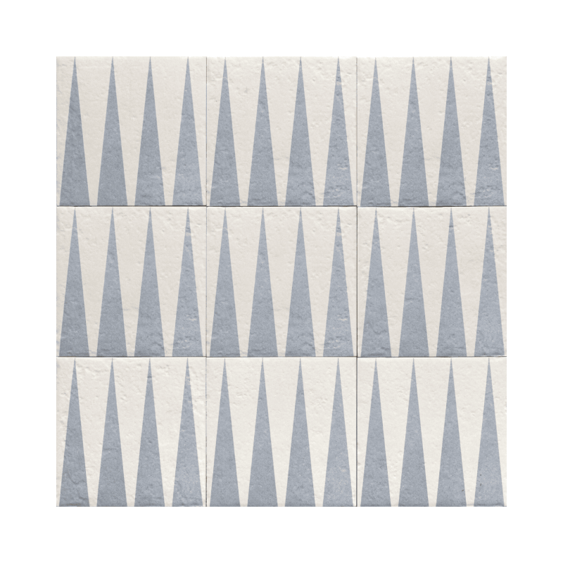 Decor Blue Four 20x20 - Carrelage style carreaux de ciment (carton de 1 m2)