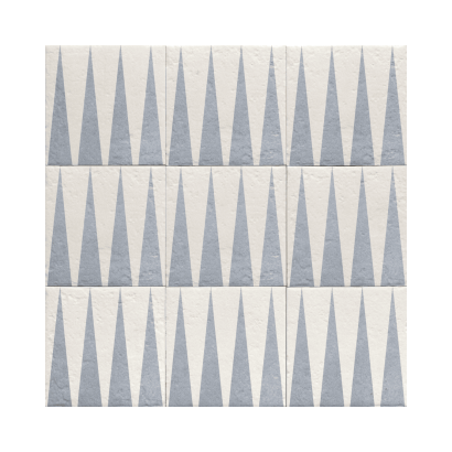 Decor Blue Four 20x20 - Carrelage style carreaux de ciment (carton de 1 m2)