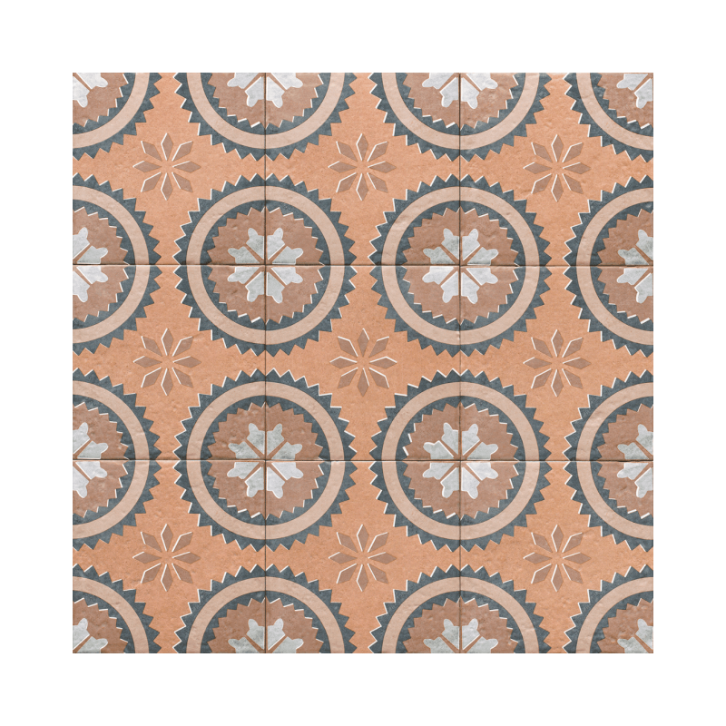 Decor Terra 20x20 - Carrelage style carreaux de ciment (carton de 1 m²)