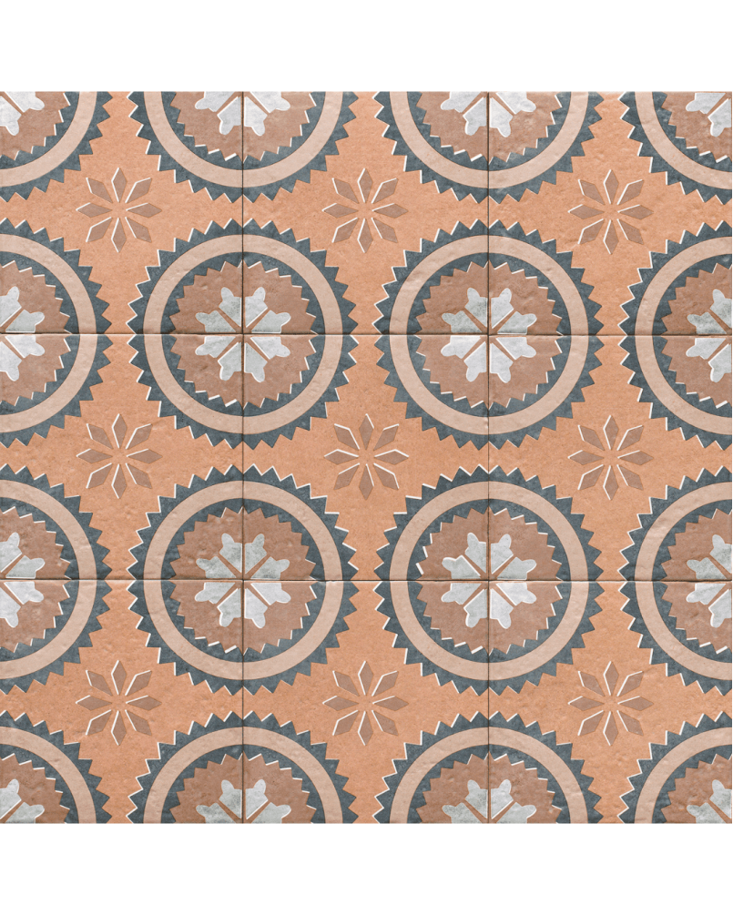 Decor Terra 20x20 - Carrelage style carreaux de ciment (carton de 1 m²)