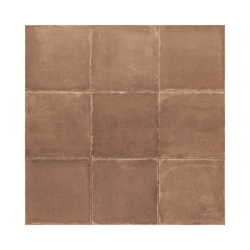 Elegance Brown 20x20 - Carrelage effet terre cuite (carton de 1 m²)