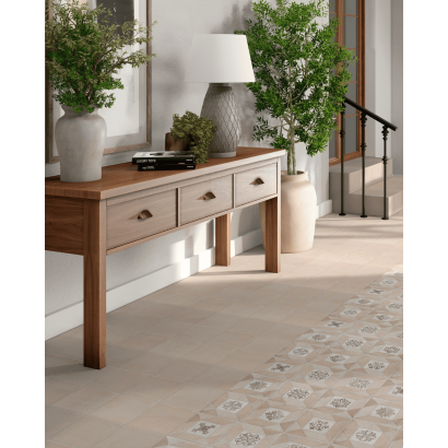 Elegance Cream 20x20 - Carrelage effet terre cuite (carton de 1 m²)
